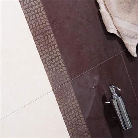 Lugano Marron Listello Border Tile