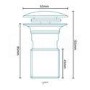 Premier Unslotted Push Button Basin Waste