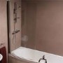 Curved Hinged Bath Shower Screen - H1500 x W885mm