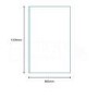 Curved Hinged Bath Shower Screen - H1500 x W885mm
