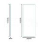 Walk In Glass Shower Screen - 1850 x 700 