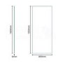 Walk-In Glass Shower Screen 1850 x 800mm - 8mm Glass - Aquafloe Elite Range