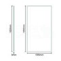 Walk-In Glass Shower Screen 1850 x 1000mm - 8mm Glass - Aquafloe Elite Range