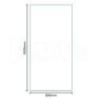 Reversible 1850 x 900 Wet Room Shower Screen