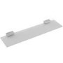Shama Wall Mounted Chrome Frosted Glass Shelf