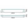 Life Wall Mounted Chrome Towel Rail