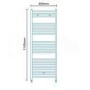 1100 x 400 Antigua Towel Rail