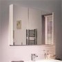 Windsor / Cuba / Aspen 90cm 3 Door White Mirror Cabinet