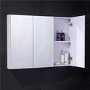 Windsor / Cuba / Aspen 90cm 3 Door White Mirror Cabinet
