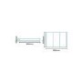 Windsor / Cuba / Aspen 90cm 3 Door White Mirror Cabinet