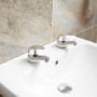 Alfa Two Tap Hole Bathroom Basin Taps