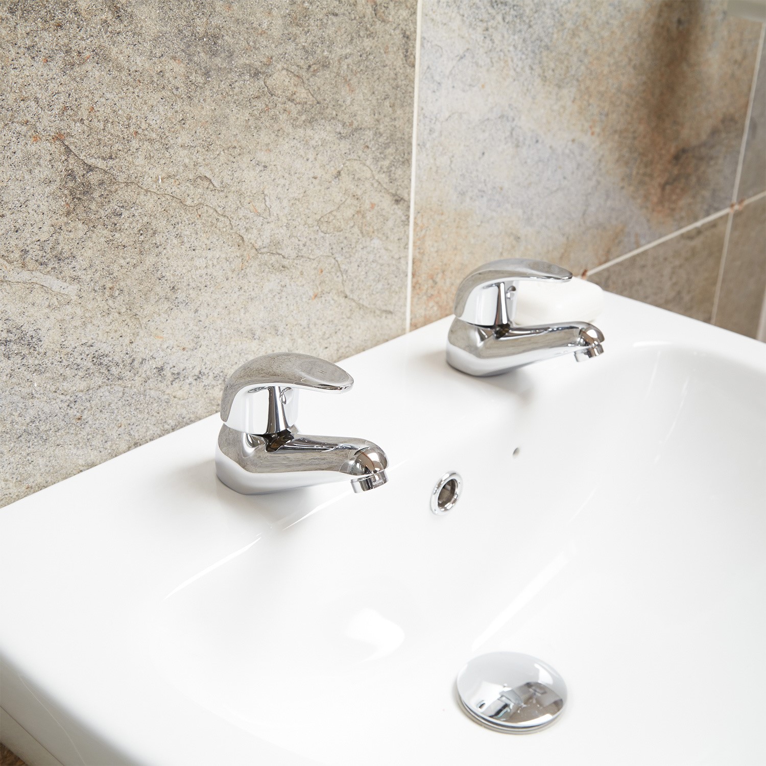 Alfa Two Tap Hole Bathroom Basin Taps Better Bathrooms Alfa Two Tap Hole Bathroom Basin Taps Better Bathrooms