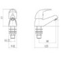 Alfa Two Tap Hole Bathroom Basin Taps