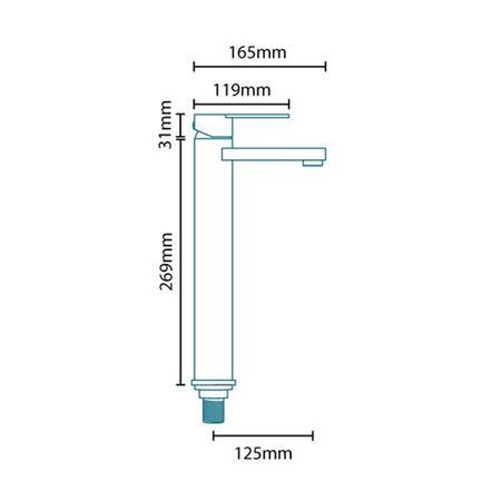Loop Extended Basin Mixer Tap
