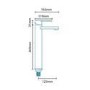 Loop Extended Basin Mixer Tap