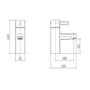 Chrome Bath and Basin Tap Set - Form