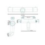 GRADE A1 - Wall Mounted Bath Shower Mixer - Focus Range