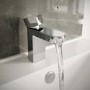Grade A2 - Chrome Bath and Basin Tap Set - Como