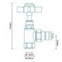 Deluxe Traditional Angled Chrome Radiator Valves- For Pipework Which Comes From The Wall