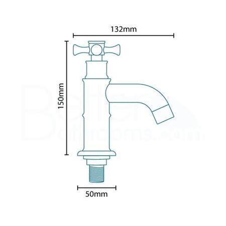 Glenham Traditional Cross Bath Taps