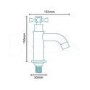 Glenham Traditional Cross Bath Taps
