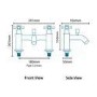 Glenham Traditional Cross Bath Shower Mixer