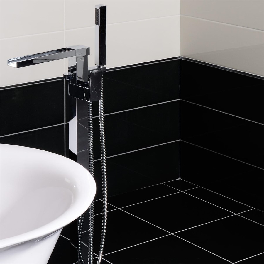 Rays Black Wall Tile