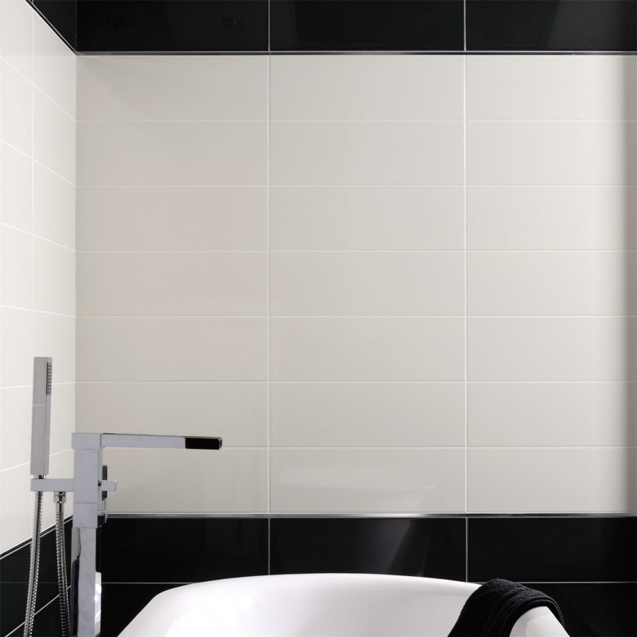 Rays White Wall Tile