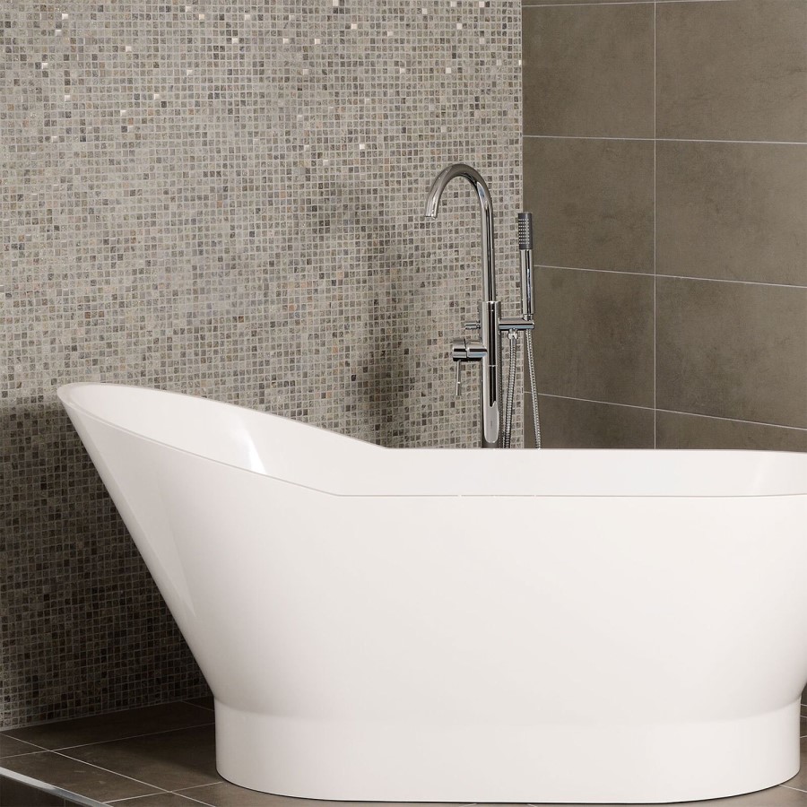 Porto Stone and Metal Effect Wall Mosaic