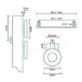 Lorenzo Beta Heat 650 x 400mm Flat Chrome Heated Towel Rail