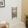 Beta Heat 650 x 400mm Square Chrome Heated Towel Rail