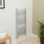 1000 x 450mm Square Chrome Heated Towel Rail - Beta Heat Range
