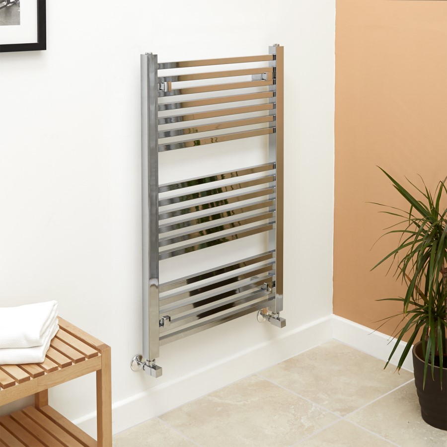 Beta Heat 1000 x 600mm Square Chrome Heated Towel Rail