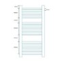 Beta Heat 1000 x 600mm Square Chrome Heated Towel Rail