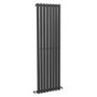 Nevada Beta Heat 1600 x 480mm Single Oval Panel Anthracite Vertical Radiator