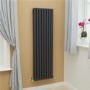 Nevada Beta Heat 1600 x 480mm Double Oval Panel Anthracite Vertical Radiator