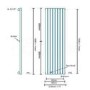 Nevada Beta Heat 1600 x 480mm Single Panel Black Radiator