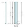 Nevada Beta Heat 1600 x 240mm Single Panel Chrome Radiator