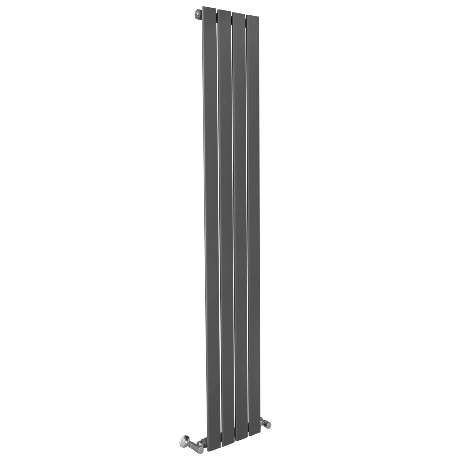 Vega Radiators Vega Beta Heat 1800 x 300mm Anthracite Heated Radiator - Better Bathrooms