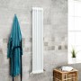 Belgravia 1500 x 287mm Tri-Column White Vertical Radiator