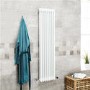 Belgravia 1500 x 396mm Tri-Column White Vertical Radiator