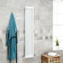 Belgravia 1800 x 287mm Tri-Column White Vertical Radiator