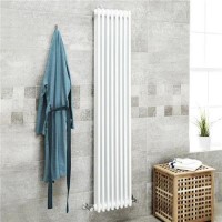Belgravia 1800 x 396mm Tri-Column White Vertical Radiator