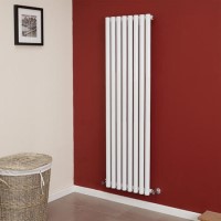 Langham 1600 x 465mm Single Panel White Vertical Radiator