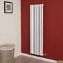 Langham 1600 x 465mm Single Panel White Vertical Radiator