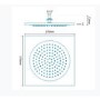 Glenvar Square 370mm Rose Ceiling Shower Head