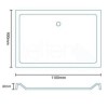 Rectangular Low Profile Shower Tray 1100 x 900mm - Slim Line