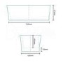 Brentwood 1690 x 750mm Freestanding Bath Tub