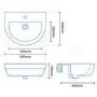 Aurora 54 Wall Hung Basin