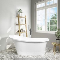 Freestanding Single Ended Slipper Bath 1520 x 745mm - Torrelino Freestanding Single Ended Slipper Bath 1520 x 745mm - Torrelino